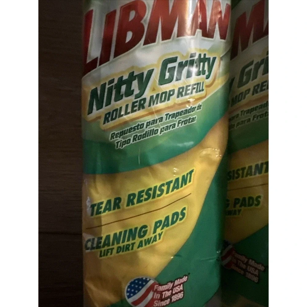 2 Genuine‎ Libman NITTY GRITTY ROLLER MOP REFILL #02011